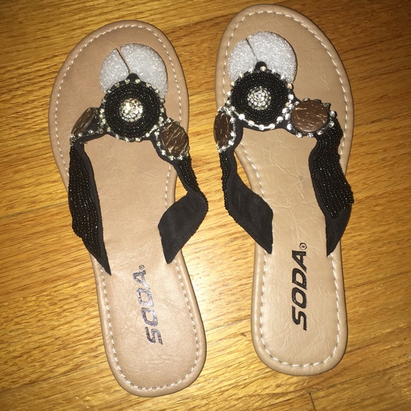 SODA BLACK LACE SANDALS - Picture 3 of 6